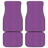 Mardi Gras Dot Pattern Print Front and Back Car Floor Mats