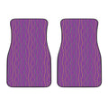 Mardi Gras Dot Pattern Print Front Car Floor Mats