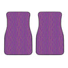 Mardi Gras Dot Pattern Print Front Car Floor Mats