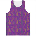Mardi Gras Dot Pattern Print Men's Tank Top