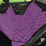 Mardi Gras Dot Pattern Print Pet Car Back Seat Cover