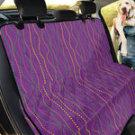 Mardi Gras Dot Pattern Print Pet Car Back Seat Cover