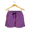 Mardi Gras Dot Pattern Print Women's Shorts