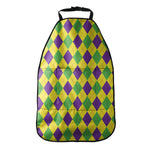 Mardi Gras Fat Tuesday Argyle Print Car Seat Organizers