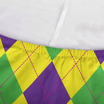 Mardi Gras Fat Tuesday Argyle Print Sofa Cover