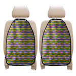 Mardi Gras Fat Tuesday Chevron Print Car Seat Organizers
