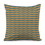 Mardi Gras Fat Tuesday Chevron Print Pillow Cover