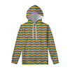 Mardi Gras Fat Tuesday Chevron Print Pullover Hoodie