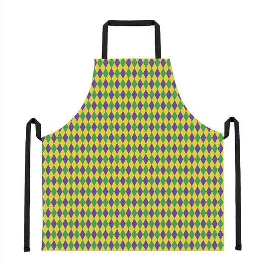 Mardi Gras Fat Tuesday Pattern Print Apron