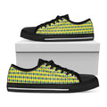 Mardi Gras Fat Tuesday Pattern Print Black Low Top Sneakers