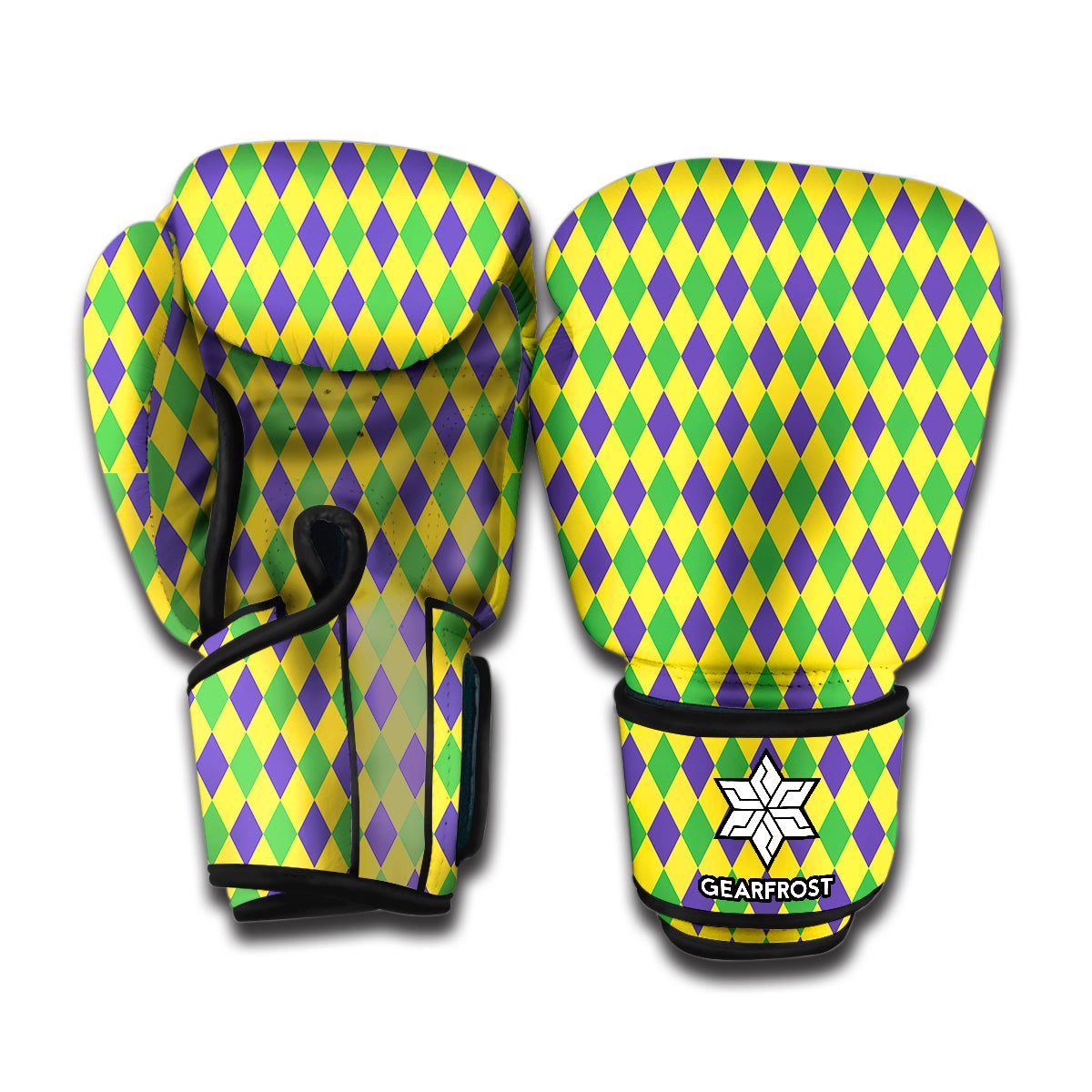 Mardi Gras Fat Tuesday Pattern Print Boxing Gloves