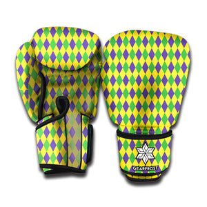 Mardi Gras Fat Tuesday Pattern Print Boxing Gloves