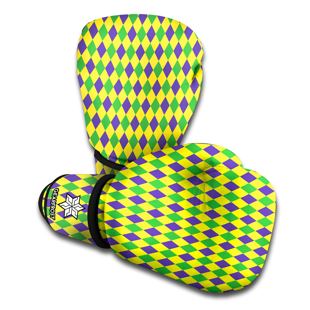 Mardi Gras Fat Tuesday Pattern Print Boxing Gloves