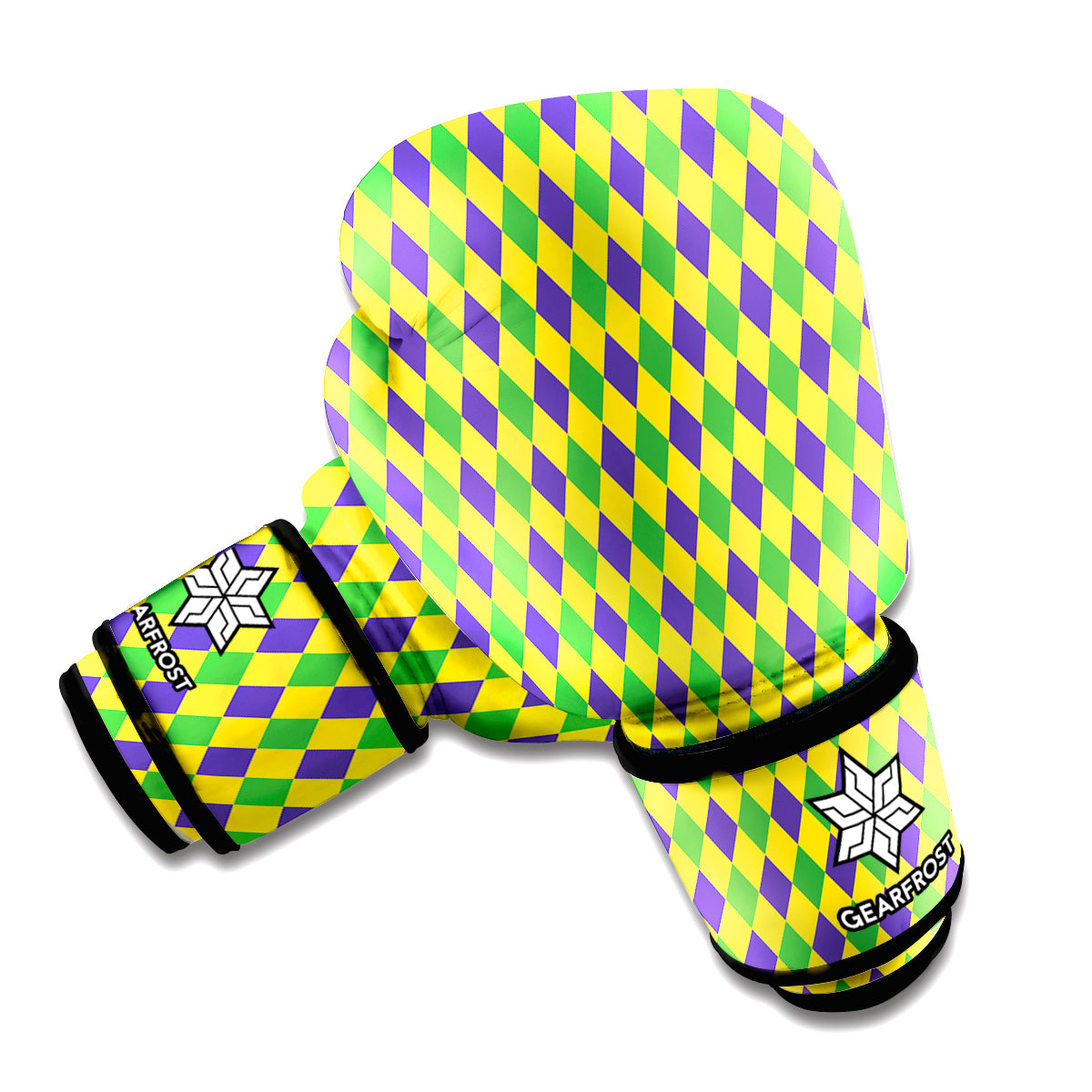 Mardi Gras Fat Tuesday Pattern Print Boxing Gloves