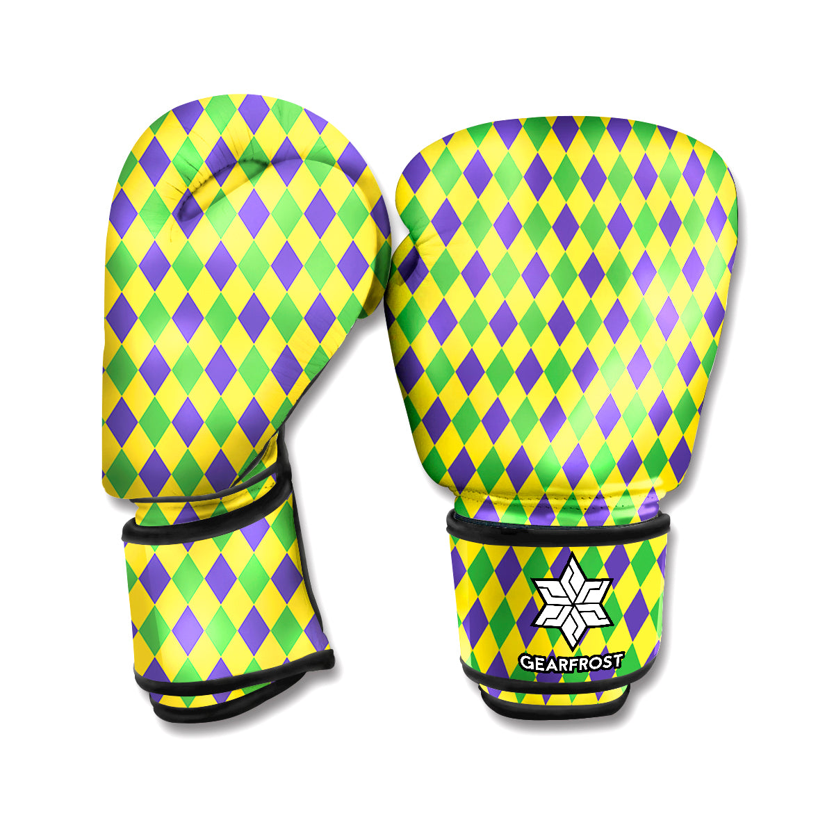 Mardi Gras Fat Tuesday Pattern Print Boxing Gloves