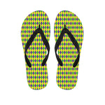 Mardi Gras Fat Tuesday Pattern Print Flip Flops