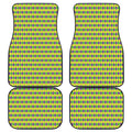 Mardi Gras Fat Tuesday Pattern Print Front and Back Car Floor Mats