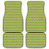 Mardi Gras Fat Tuesday Pattern Print Front and Back Car Floor Mats