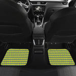 Mardi Gras Fat Tuesday Pattern Print Front and Back Car Floor Mats