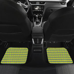 Mardi Gras Fat Tuesday Pattern Print Front and Back Car Floor Mats