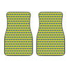 Mardi Gras Fat Tuesday Pattern Print Front Car Floor Mats