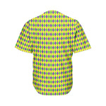 Mardi Gras Fat Tuesday Pattern Print Men's Baseball Jersey