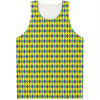 Mardi Gras Fat Tuesday Pattern Print Men's Tank Top