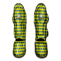 Mardi Gras Fat Tuesday Pattern Print Muay Thai Shin Guards