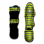 Mardi Gras Fat Tuesday Pattern Print Muay Thai Shin Guard