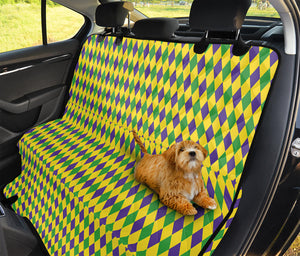 Mardi Gras Fat Tuesday Pattern Print Pet Car Back Seat Cover