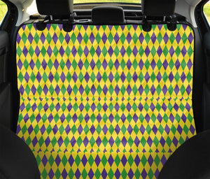 Mardi Gras Fat Tuesday Pattern Print Pet Car Back Seat Cover