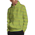 Mardi Gras Fat Tuesday Pattern Print Pullover Hoodie