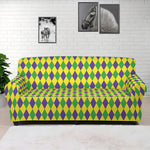 Mardi Gras Fat Tuesday Pattern Print Sofa Cover