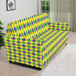 Mardi Gras Fat Tuesday Pattern Print Sofa Cover