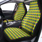 Mardi Gras Fat Tuesday Pattern Print Universal Fit Car Seat Covers