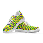 Mardi Gras Fat Tuesday Pattern Print White Sneakers