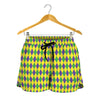 Mardi Gras Fat Tuesday Pattern Print Women's Shorts