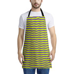 Mardi Gras Fat Tuesday Zigzag Print Apron