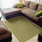 Mardi Gras Fat Tuesday Zigzag Print Area Rug