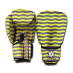 Mardi Gras Fat Tuesday Zigzag Print Boxing Gloves