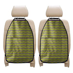Mardi Gras Fat Tuesday Zigzag Print Car Seat Organizers