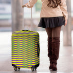 Mardi Gras Fat Tuesday Zigzag Print Luggage Cover