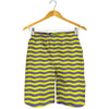 Mardi Gras Fat Tuesday Zigzag Print Men's Shorts