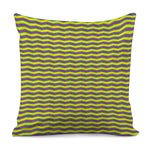 Mardi Gras Fat Tuesday Zigzag Print Pillow Cover