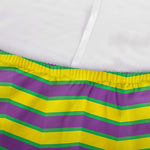 Mardi Gras Fat Tuesday Zigzag Print Sofa Cover