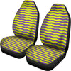 Mardi Gras Fat Tuesday Zigzag Print Universal Fit Car Seat Covers