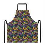 Mardi Gras Festival Pattern Print Apron