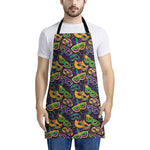 Mardi Gras Festival Pattern Print Apron