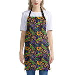 Mardi Gras Festival Pattern Print Apron