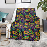 Mardi Gras Festival Pattern Print Blanket